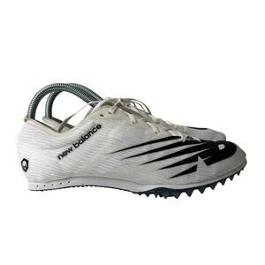 New Balance White and Black Men's Track Spikes